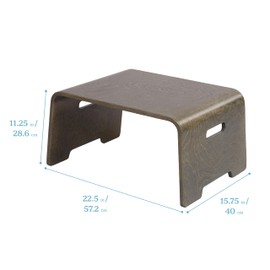 ECR4Kids Bentwood Lap Desk with Handles, Activity Table, Grey Wash