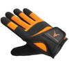 Victor Fitness VG04 Series Full Finger Men's Gloves (Large, Black/Orange)