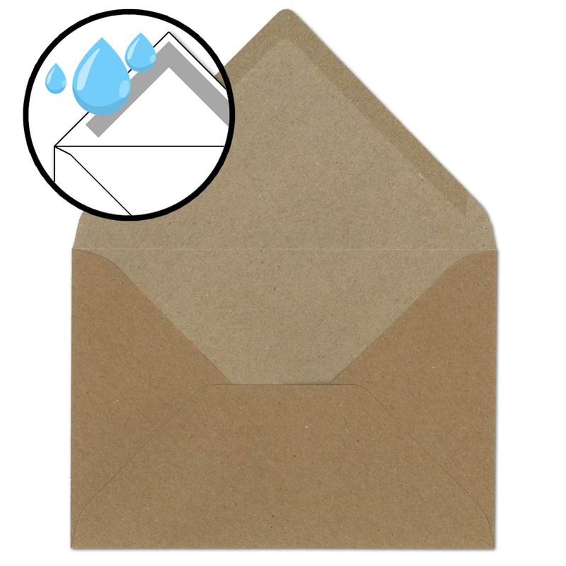 Envelopes – Recycled Natural Brown Standard B6 125 x 176