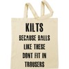 Why Men Wear Kilts Beige Shopping Bag