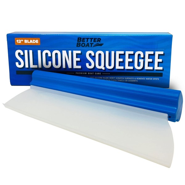 Car Window Squeegee Silicone Squeegee for Car Windows Wash & Boat Windshields RV & Auto Cleaning Accessories Hand Water Blade Wiper & Cleaner for Drying, Washing & Wiping Glass, Mirror & Shower Doors