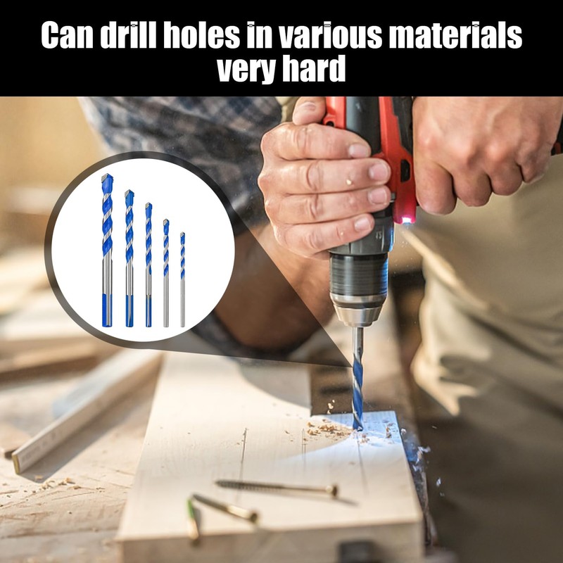 5 Piece Drill Bit Set Brick Wall Drill Bit Tool