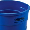 Global Industrial 32 Gallon Garbage Can, Blue, No Lid