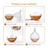 Wood Grain Humidifier USB Power Supply Aromatherapy Diffuser with Night