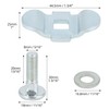 QWORK® Screw Fitting for Lashing Rail Airline Rail M8 x