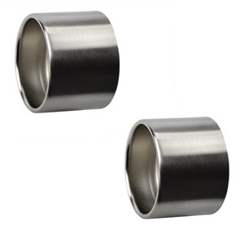 ECUDIS 3 Pack Metal Lamp Shade Collar Rings, Light Socket Shade Rings for Medium-Base Ceramic Sockets, Lock E26 E27 Ceramic/Porcelain Socket with Thread Diameter 1-1/2 Inches (Nickel)