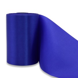 YUNSHANGHE 1 Roll 9.5 cm x 20 m Blue Wide Gift Ribbon for Decorating & Crafts, Large Satin Ribbon for Opening Ceremony, Chair Bows, Ribbon for Wedding, Birthday, Christmas Decoration
