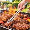 Long Stainless Steel Kitchen Tongs Non-Slip Heat Resistant BBQ Grill
