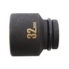 PAOCK IMS-32S Thin Impact Wrench Socket, Short, 1.3 inches (32