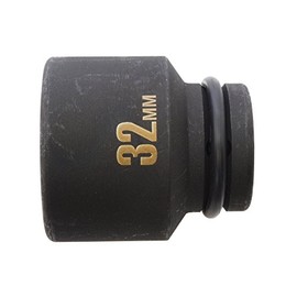 PAOCK IMS-32S Thin Impact Wrench Socket, Short, 1.3 inches (32 mm), Insertion Angle: 0.5 inches (12.7 mm)