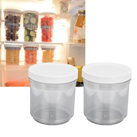 2Pcs Vacuum Container, Push Type Retractable Adjustable Food Storage Box with Cover for Kitchen Home Restaurant