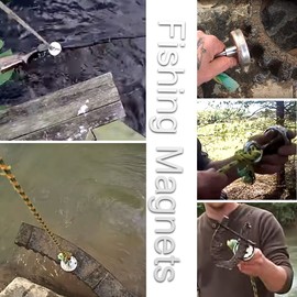 Neodymium Magnet Fishing Magnets, Super Strong Magnet for Magnetic Fishing, Strong Fishing Magnets, Magnet Fishing, 180 LB, 250 LB and 405 LBs (405 LB Magnet Fishing Magnet)