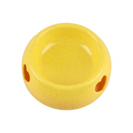 NIOIPXA Plastic Pet Bowl, Anti-Slip Dog Bowl Cat Bowl for Food or Water (Large,Yellow)
