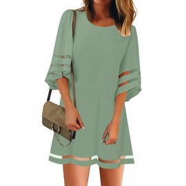 LookbookStore Green Dresses for Women Saint Patrick's Day Dress St Patricks Day Dress for Women 2025 St Patricks Day Outfits Green Green Shift Dress for Women Size S Size 4 6