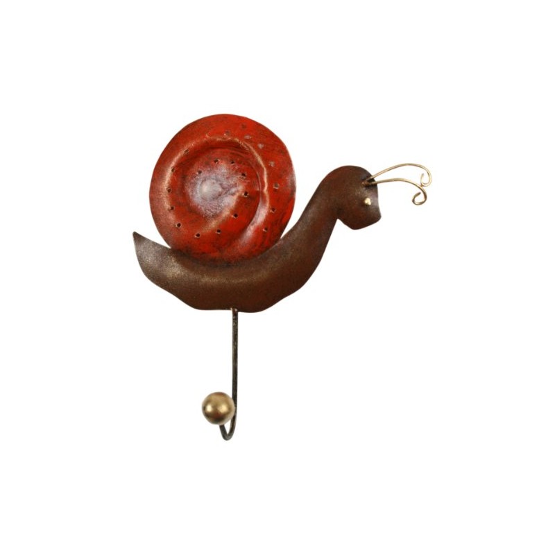 Small sheet metal coat hooks 'Snail'/Coat hooks/child
