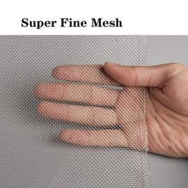 KISKIS 304 Stainless Steel Woven Wire Mesh, Wire Mesh Window Screen Mesh, Prevent Mouse Mice Snakes Hornets Rodents Entering,Easy to Cut and Install,120X300CM47X118INCH