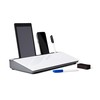 Garood Glass Desktop Whiteboard with Storage (Grey Base) Desk Whiteboard