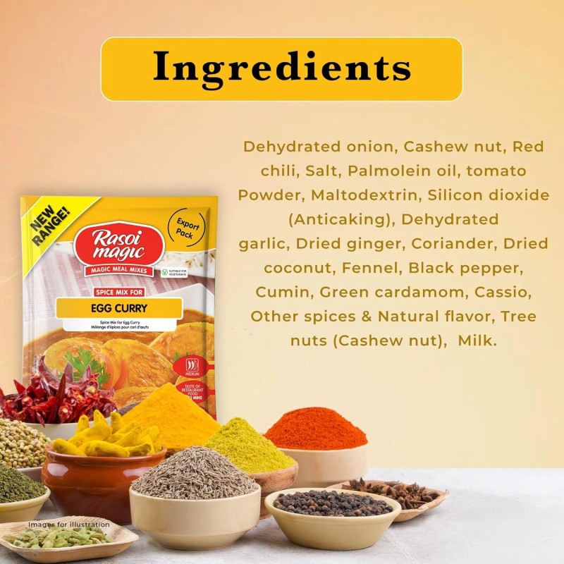 Rasoi Magic Spice Mix for Egg Curry Masala 50g (Pack