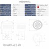 Ordentlich 16mm LED Momentary Push Button Switch 12-24V DC 20A