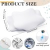 Hahafelt Waterproof Pillow Protector with Zipper Cervical Neck Pillowcase (Only