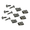Motoforti Universal U-Clip and Screw Assortment Kit, Metal, Army Green,