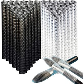 Makeup Brush Protector Cosmetic Makeup Brush Pen Guard Expandable Mesh Sleeve Covers Set Storage medium large sizes brushes for Travel (50 Black and 50 White)