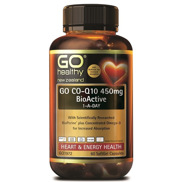 GO Healthy GO Co-Q10 450mg BioActive 1-A-Day SoftGels 60