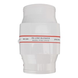 12v Electric In Line Blower ABS Shell Marine Boat in Line Bilge Air Blower Marine Cabin Engine Ventilation Blower Fan 4 Inch