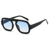 YAMEIZE Square Pilot Sunglasses for Women - Men Trendy Retro