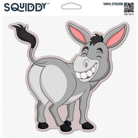 Squiddy Donkey Shiny Ass Shiny Smile Donkey - Vinyl Sticker Decal for Phone, Laptop, Water Bottle (2.5" Wide)
