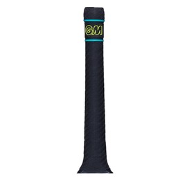 Gunn & Moore GM Cricket Bat Grip | Fuze | Premium Rubber | Suitable for Virtually All Bats | Full Size - 12 Inches | 1 Grip | Aion Black, Cyan & Yellow