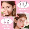 Kakonia 4 Pairs Hypoallergenic Small Hoop Earrings for Women S925