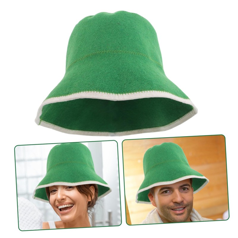 FOMIYES Thick Wool Sauna Cap Absorbent and Heat Insulating Hair