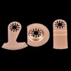 Oscillating Multitool Quick Release Saw Blade Set, 3Pcs Oscillating Segment