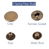 Trimming Shop 10mm S Spring Press Studs 4 Part, Durable