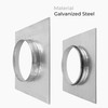 HVAC OV 8" Inch Dryer Vent Wall and Ceiling Plate