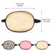 3 Pieces Silk Eye Patch Elastic Lazy Eye Patch Adult