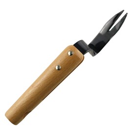 JCBIZ Carbon Steel Garden Weeding Tool Rooter Garden Tool Hand Weeder Fork Solid Long Wood Handle Garden Agricultural Tool
