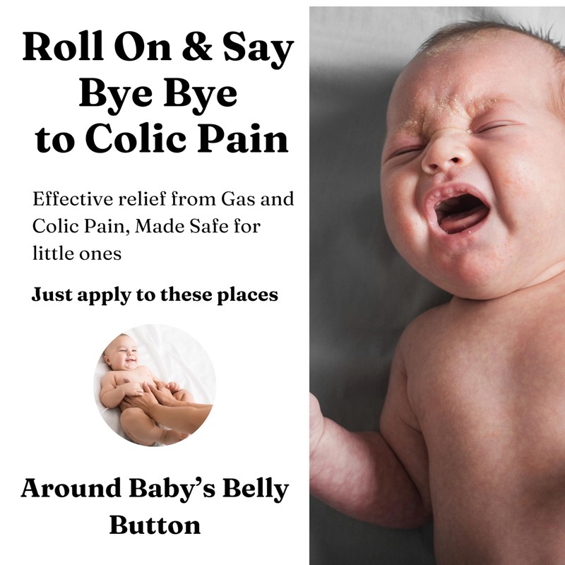 Burpee Tummy Roll On for Baby Colic | 10ml Hing