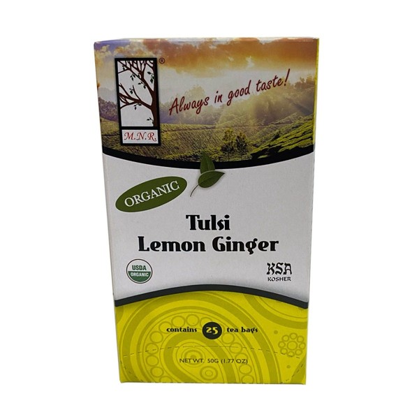 Always In Good Taste Tulsi Tea Lemon Ginger 25 Tea Bags