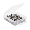 binifiMux 100pcs 4-40 Nylon Inserted Self Lock Nuts 304 Stainless