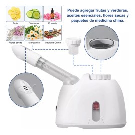 VAKRNY Vaporizador Facial Profesional - Sauna Facial Porttil para Limpieza Profunda, Abrir Poros y Humectar Rostro con Boquillas Ajustables, Ideal... 