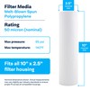 SpiroPure SP-P50 10x2.5 50 Micron Spun Melt-Blown Polypropylene Sediment Water