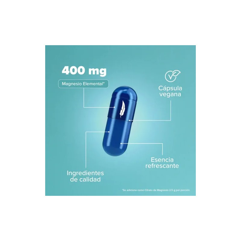 Citrato Magnesio 240 Cáps. 400mg + Bcaas & Glutamina Birdman