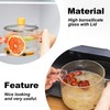 Recceng Glass Simmer Pot for Stove Top Potpourri, 1.8L(60 OZ)