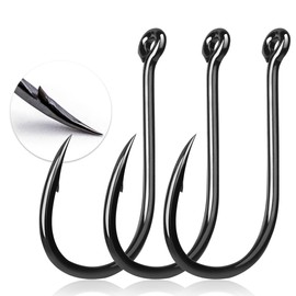 9KM DWLIFE Iseni High Carbon Steel Corrosion Resistant Fishing Hooks Carp Grass Fish Spider Shaft Value Freshwater Fishing Hooks Black 50pcs 16#
