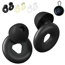 【健康予防管理専門士・呼吸療法認定士監修】【ノイズを低減】 耳栓 睡眠用 減音 快眠 安眠グッズ 騒音対策 リラックス ノイズ低減 シリコン製(ブラック)