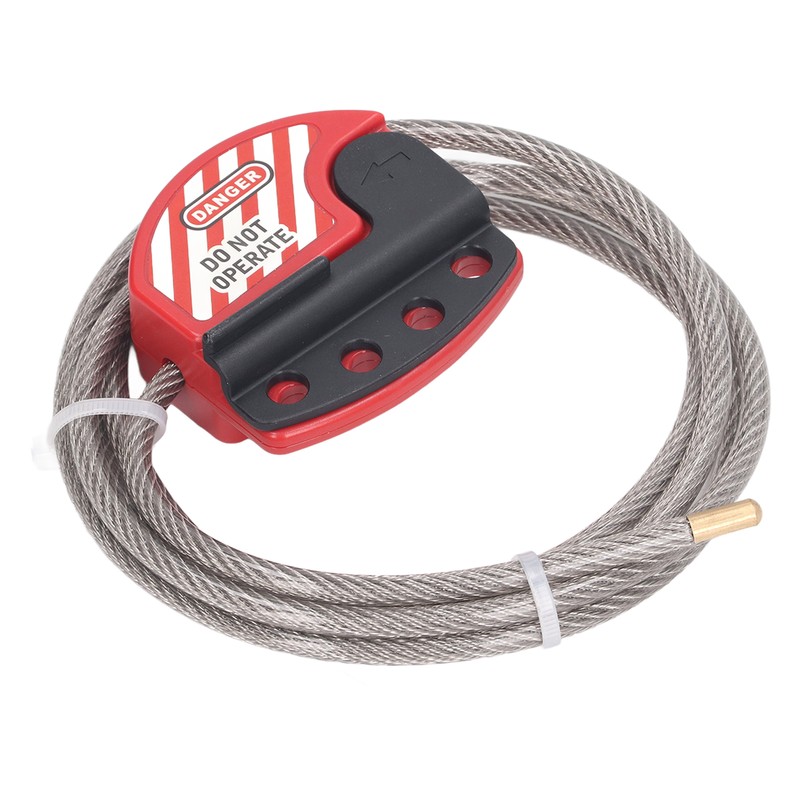 Safety Padlock Set Adjustable Stainless Steel Cable Lockout and 38mm
