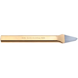 BGS 1699 Cross Chisel 6x200mm, Gold/Silver