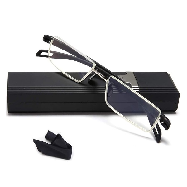 EYEURL Reading Glasses Half-Rim Computer Readers for Men and Women